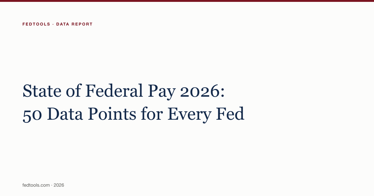 State of Federal Pay 2026: 50 Data Points for Every Fed